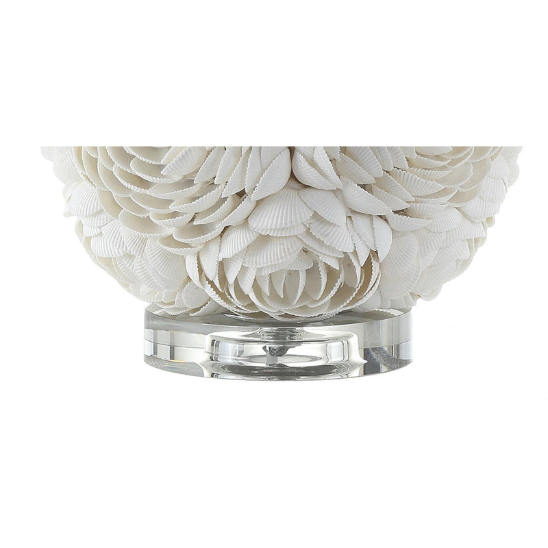 Novelty Table Lamp With Drum Shade - Cream / White