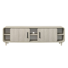 Load image into Gallery viewer, TV Stand With Sliding Doors And Handles, Living Room Furniture - Antique White
