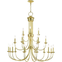 Load image into Gallery viewer, 44" Multi Light Dimmable Chandelier With Shades - Brass
