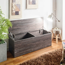 Load image into Gallery viewer, Dean - Farmhouse Storage Bench With Extra Storage 47 Inch - Gray
