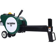 Load image into Gallery viewer, Double Flywheel Electric Log Splitter 7 Ton Portable Firewood Machine Steel - Black
