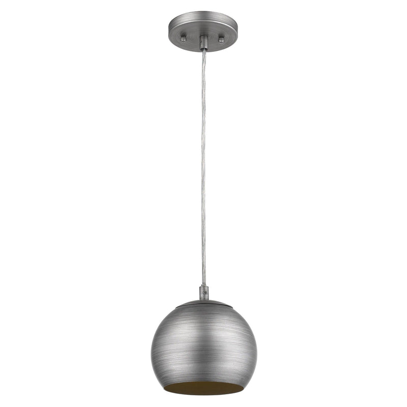 Light Hanging Dome Light - Gray / Gold