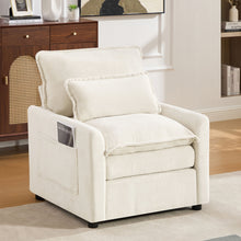 Load image into Gallery viewer, Modern Single Seat Accent Chair With Side Storage Pockets
