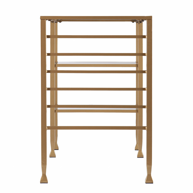 Writing Desk (402040) - Clear / Gold