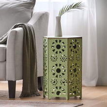 Load image into Gallery viewer, Galore - Side Table With Sunburst Cut Out Design
