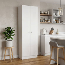 Load image into Gallery viewer, Wood Two Door Pantry Or Storage Closet - White
