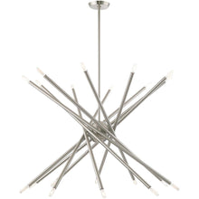 Load image into Gallery viewer, 37" Multi Light Dimmable Chandelier With Shades - Nickel
