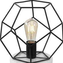 Load image into Gallery viewer, 10" Geometric Table Lamp LED - Black
