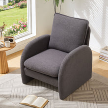 Load image into Gallery viewer, Modern Sherpa Upholstered Accent Chair, Comfortable Living Room Armchair, Lounge Chair For Bedroom, And Office
