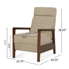 Load image into Gallery viewer, Contemporary Wide Hand Manual Club Recliner

