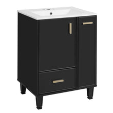 Load image into Gallery viewer, Bathroom Vanity With Sink, Deep Drawer, Door Shelf, 2 Tier Basket
