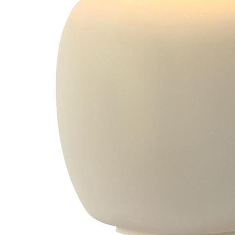 18" Novelty Table Lamps With Empire Shades (Set of 2) - Clear / Cream