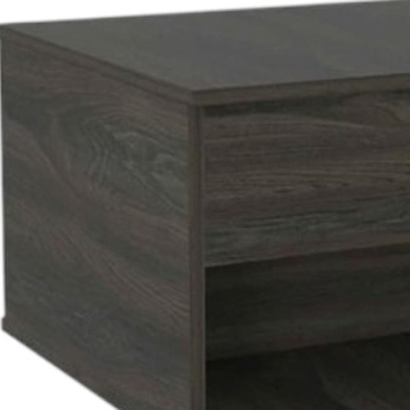 Wood Lift Top Wheel Coffee Table - Espresso