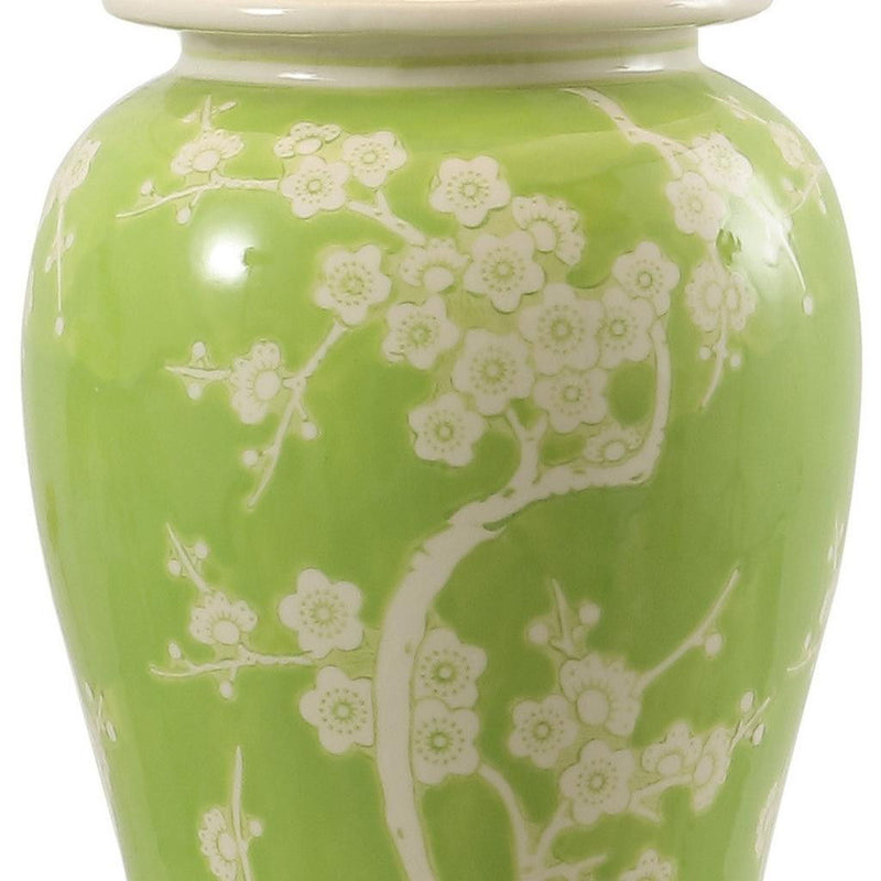 Novelty Table Lamp With Empire Shade - Green / Gold