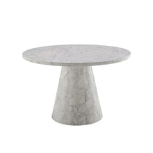 Load image into Gallery viewer, Kacey - Natural Engineered Stone Round Dining Table - Stone Gray
