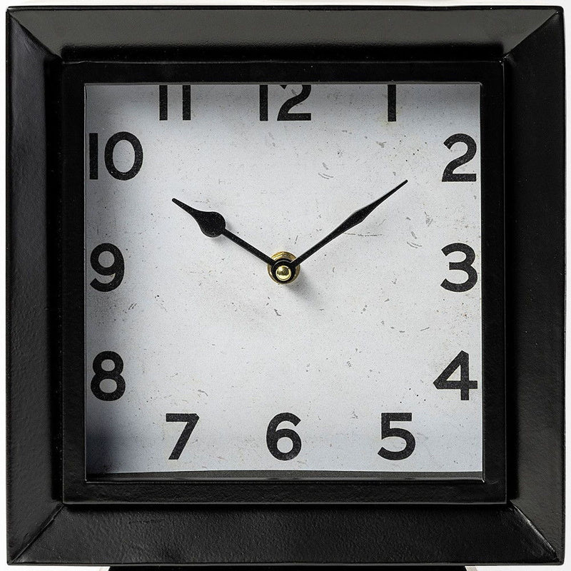 Fabric Table Clock - Black