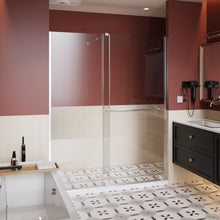 Load image into Gallery viewer, Guyou Glass Shower Door, Sliding Door Dual Usage - Chrome
