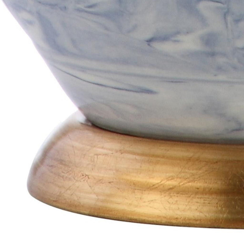 21" Novelty Table Lamp With Empire Shade - Blue