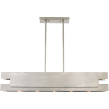 Load image into Gallery viewer, Five Light Dimmable Chandelier With Shades - Nickel
