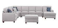 Load image into Gallery viewer, Eric - 9 Piece Upholstered Sectional With Ottoman
