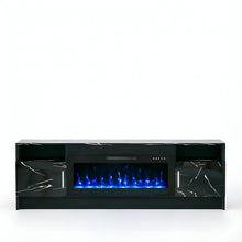 Load image into Gallery viewer, Fireplace TV Stand With Fireplace (734210) - Black
