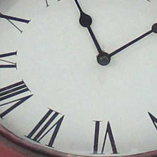 Load image into Gallery viewer, Vintage Metal Clock Base Table Lamp - Red
