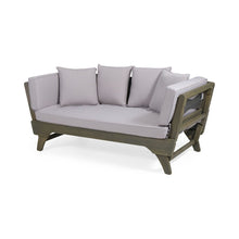 Load image into Gallery viewer, Outdoor Acacia Wood Expandable Daybed With Cushions
