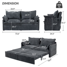 Load image into Gallery viewer, Pull Out Sofa Bed, Convertible Sleeper Sofa Couch, Side Storage, And USB / C - Type Charging Ports Chair
