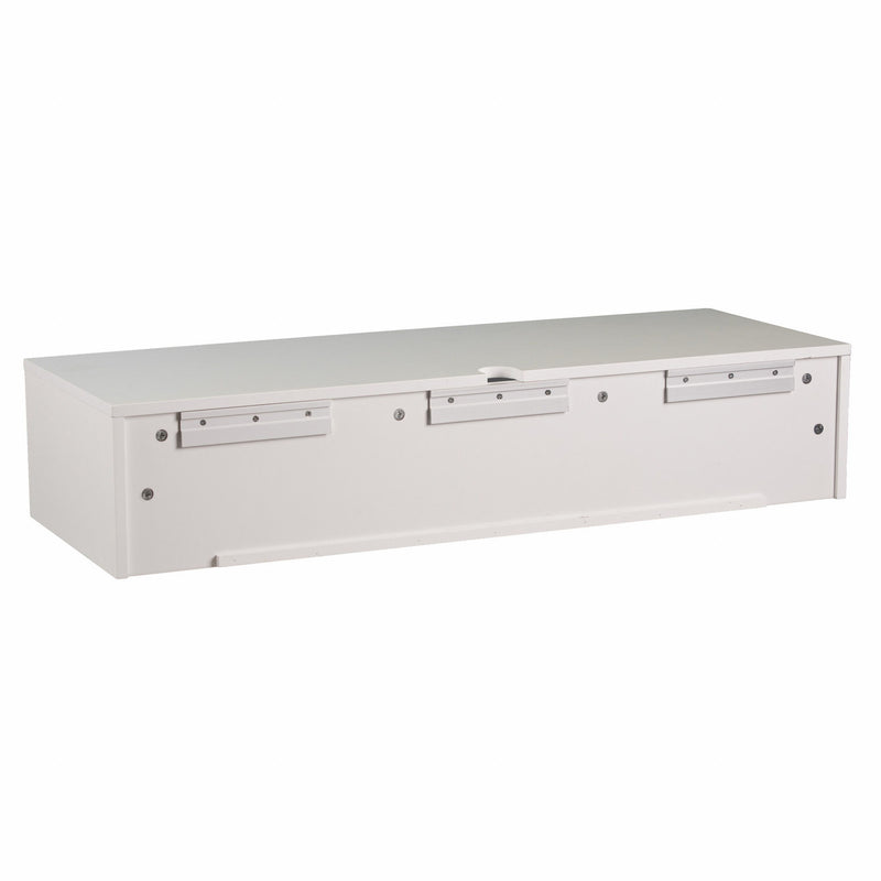 Wall Mount Desk With Drawers - White