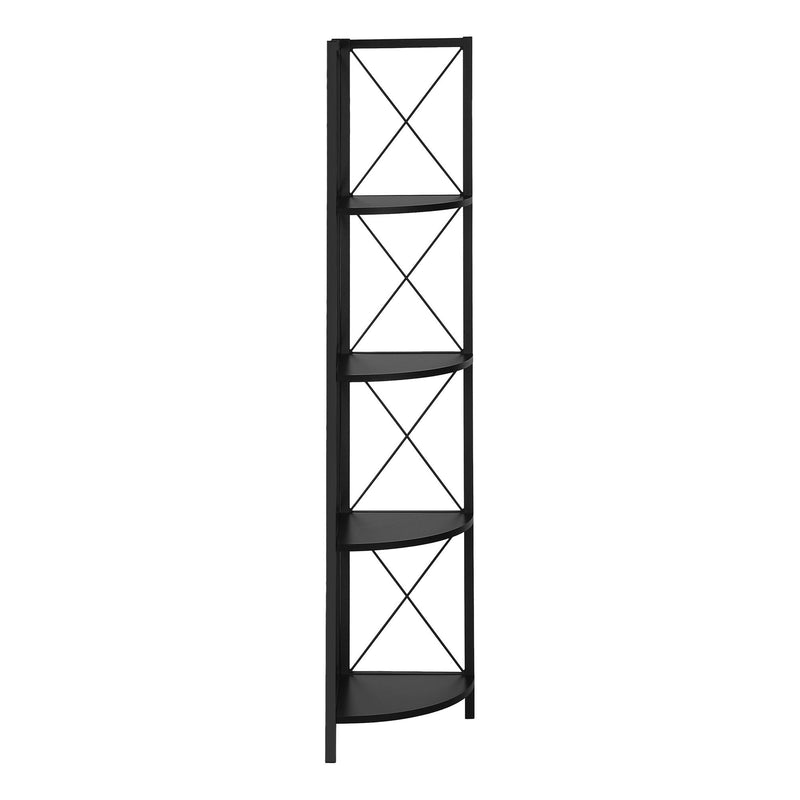 Four Tier Corner Bookcase (489788) - Black