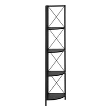 Load image into Gallery viewer, Four Tier Corner Bookcase (489788) - Black
