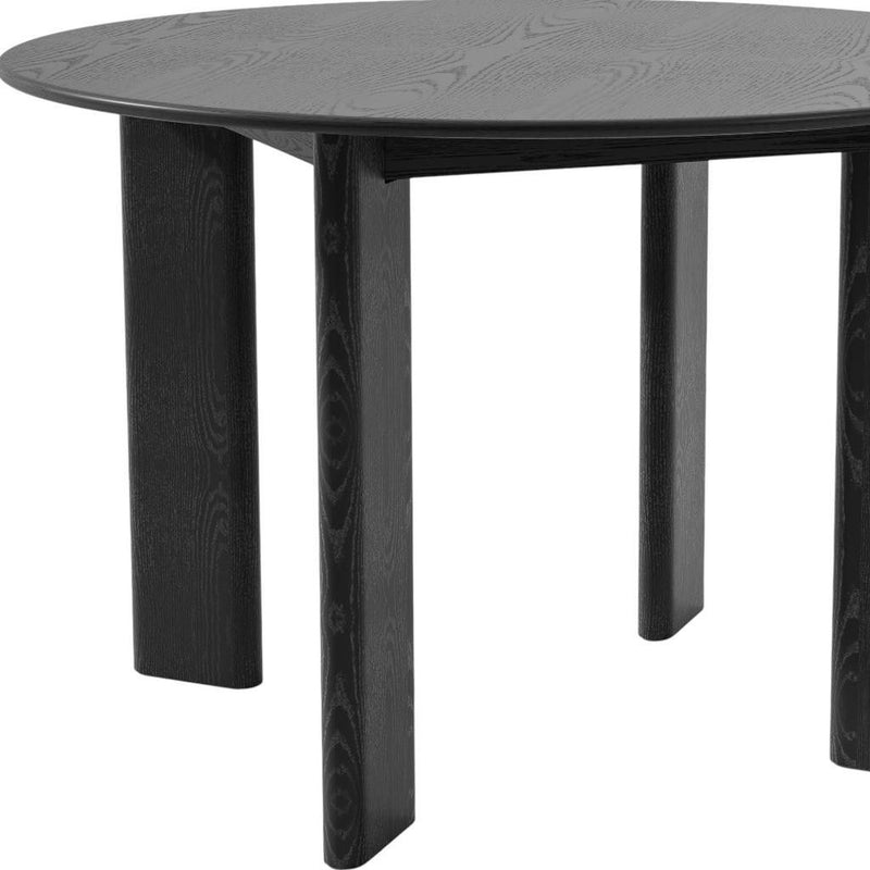 Wood Rounded Bar Table - Black