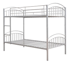 Load image into Gallery viewer, Twin Over Twin Metal Bunk Bed,Divided into Two Beds(Silver){OLD SKU:MF280424AAN}
