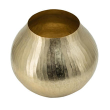 Load image into Gallery viewer, Hammered Round Table Vase (574340) - Gold
