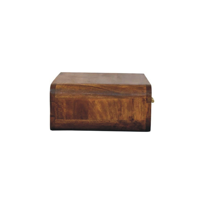 Solid Wood One Drawer Floating Nightstand (731546) - Amber
