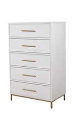 Load image into Gallery viewer, Solid Wood, Five Drawer Chest - White
