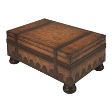 Load image into Gallery viewer, Old World Vintage Style Map Coffee Table - Light Brown
