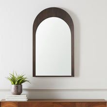 Load image into Gallery viewer, 48" Solid Arch Framed Accent Mirror - Brown
