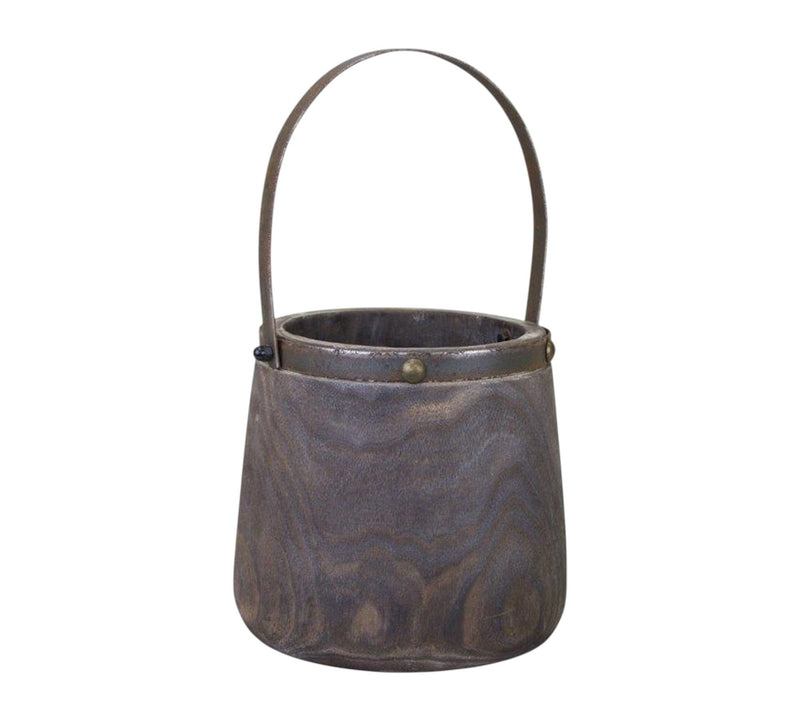 Round Pot Planters (Set of 2) (632596) - Brown