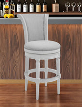 Load image into Gallery viewer, Solid Wood Bar Chair - Light Gray / White
