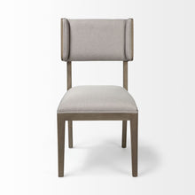 Load image into Gallery viewer, Upholstered Fabric Open Back Side Chairs (Set of 2) - Light Gray
