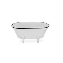 Load image into Gallery viewer, Hand Painted Decorative Tub - White / White
