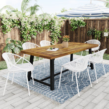 Load image into Gallery viewer, Stackable Outdoor Chairs With Breathable Plastic Backrest (Set of 2)
