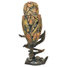 Load image into Gallery viewer, Owl Tabletop Sculpture - Brown / Yellow / White
