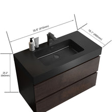 Load image into Gallery viewer, Alice - Bathroom Vanity Wall Mounted With Sink, Large Storage Floating Bathroom Vanity For Modern Bathroom, One-Piece Sink Basin Without Drain And Faucet
