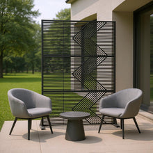 Load image into Gallery viewer, Three Panel Screen Room Divider (720134) - Black
