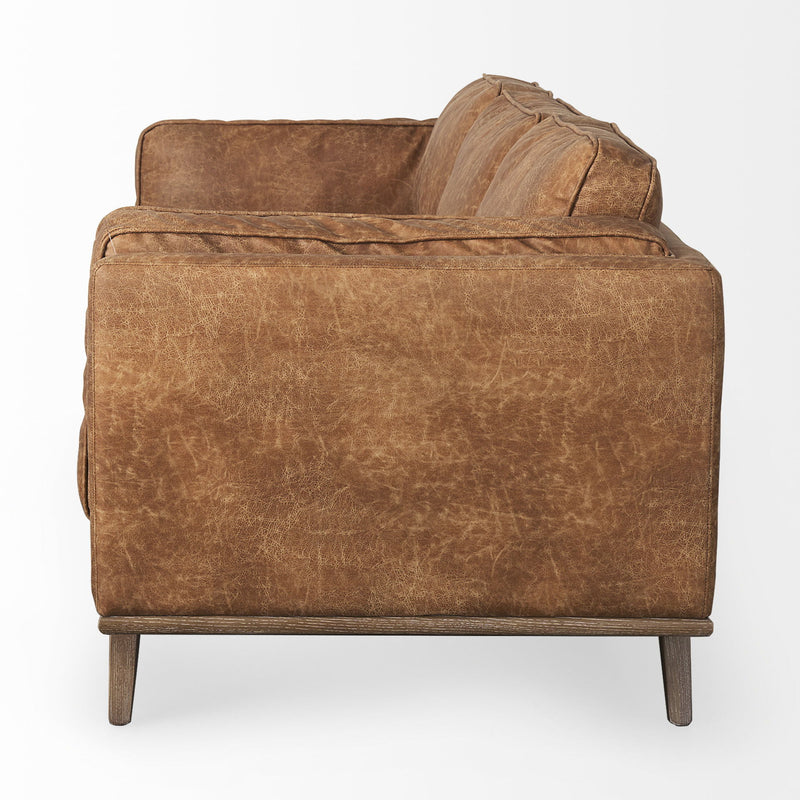 Leather Sofa - Brown