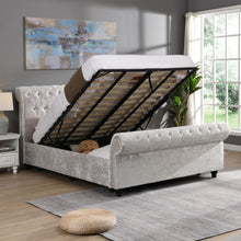 Load image into Gallery viewer, Hartfried - Queen Size Upholstered Storage Bed - Beige
