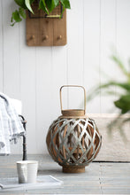Load image into Gallery viewer, Decorative Lantern With Handle, Wooden Lantern For Indoor Outdoor, Home Garden, Wedding - Silver
