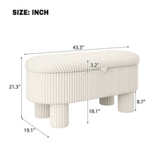 Load image into Gallery viewer, Storage Ottoman Upholstered Bench With Lift Top Storage For Bedroom
